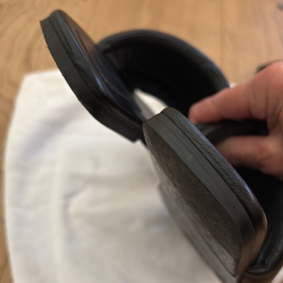 ❤️sale❤️JW Anderson Anchor logo-embellished quilted leather slides - Picture 9 of 11